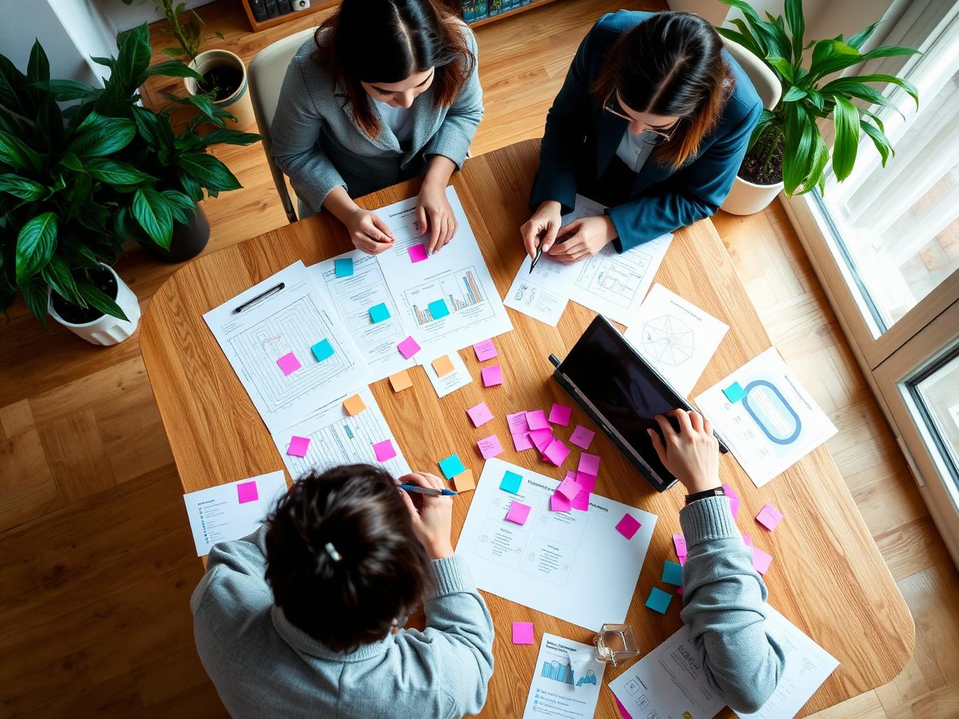 Workshop strategico: team al lavoro su posizionamento, customer journey e priorità di crescita